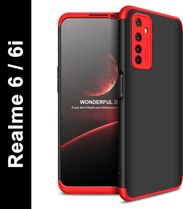 Camera Protection Realme 6i Back Cover Black KWINE CASE Back Cover