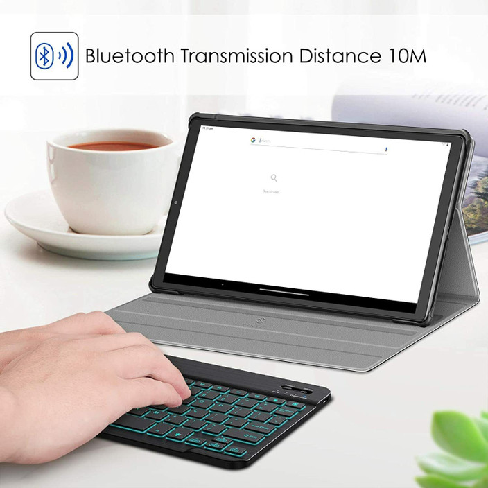 Proelite Detachable Bluetooth Backlit Keyboard case for Lenovo Tab