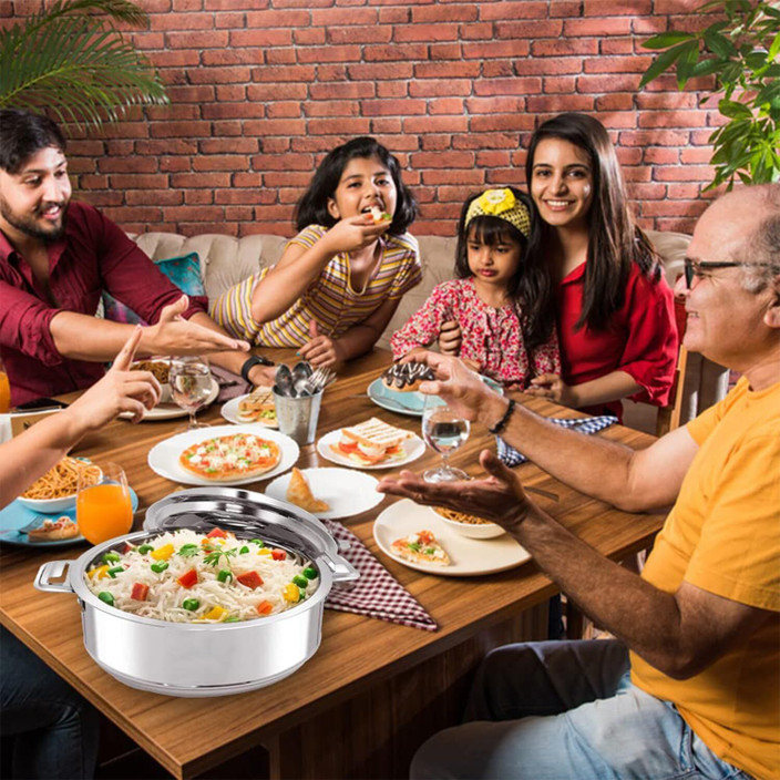 Usha Shriram Chapati Serving Bowl KUBER INDUSTRIES Casserole