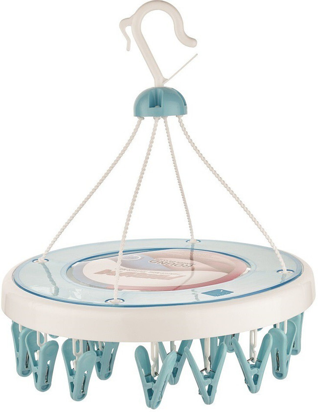 Moltres Pushpa 24 Pins/Clips Cloth Drying Hanger| Plastic Round