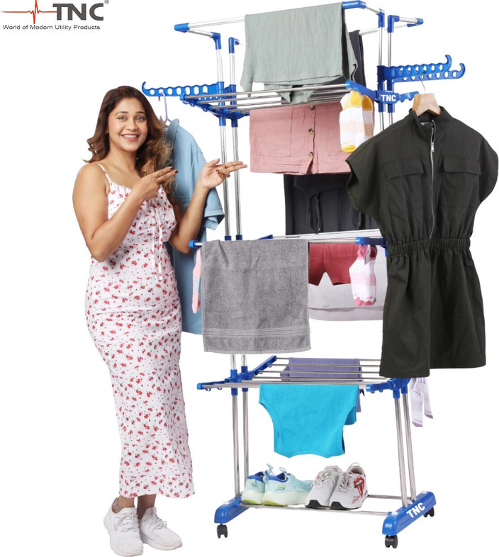 TNC by TNC Steel, Plastic, Aluminium Floor Cloth Dryer Stand JUMBO - Technical View