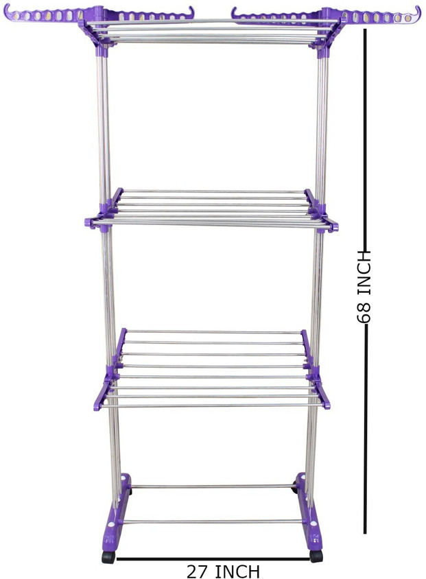 Flipkart SmartBuy Aluminium, Plastic, Steel Floor Cloth Dryer