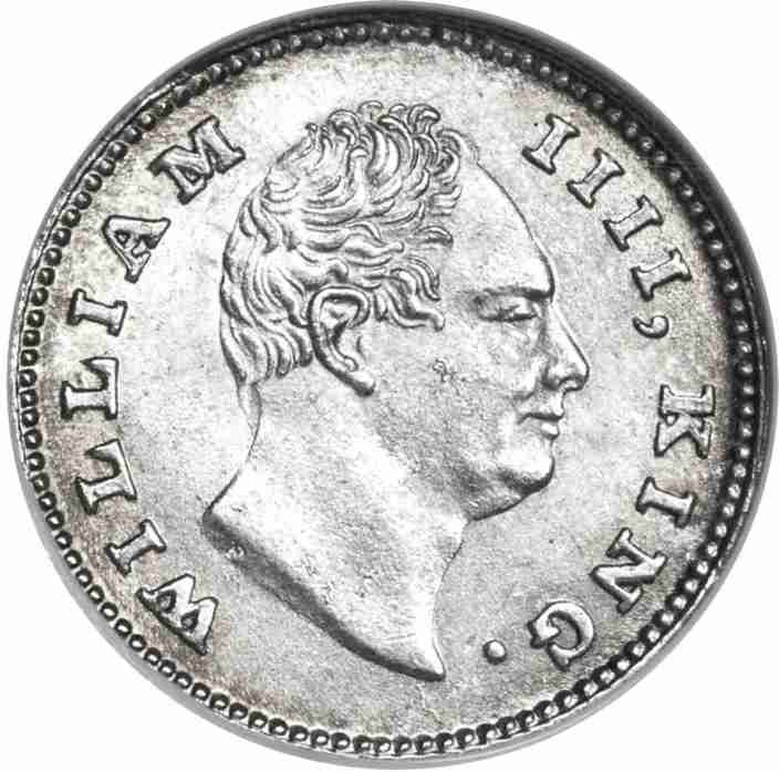 oldcoin 1835 1/4 Rupee William IV Coin Medieval Coin Collection