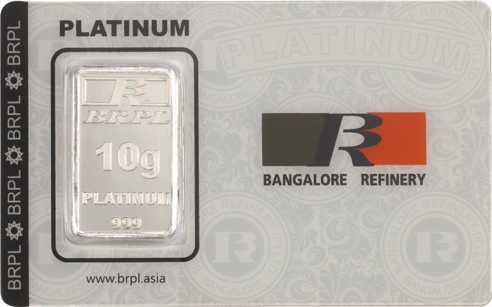 Today Rate Of Platinum Per Gram Bangalore Refinery 999 Purity 10 G