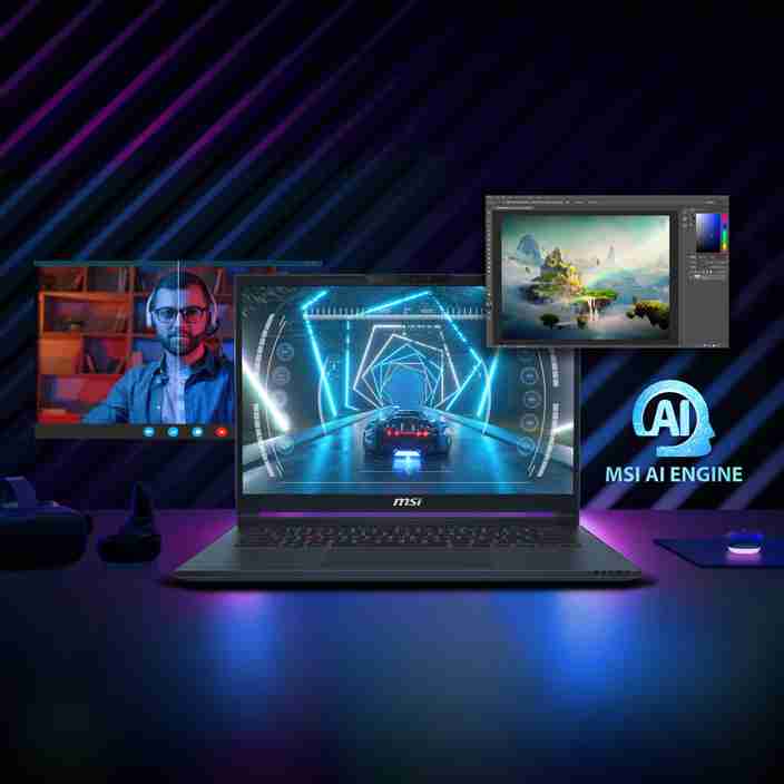 MSI Stealth 14 Studio AI PC Intel Core Ultra 7 155H - (16 GB