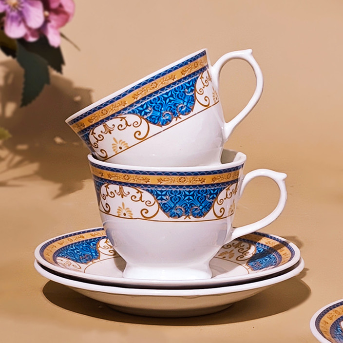 Bone China Cup Plate With Tea Mug Set Bone China Large Cup And