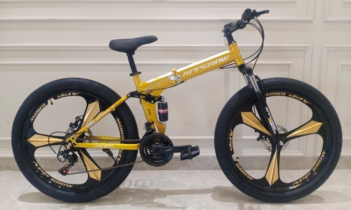 Appgrow Folding Bike Front Suspension Appgrow Foldable Cycle Under