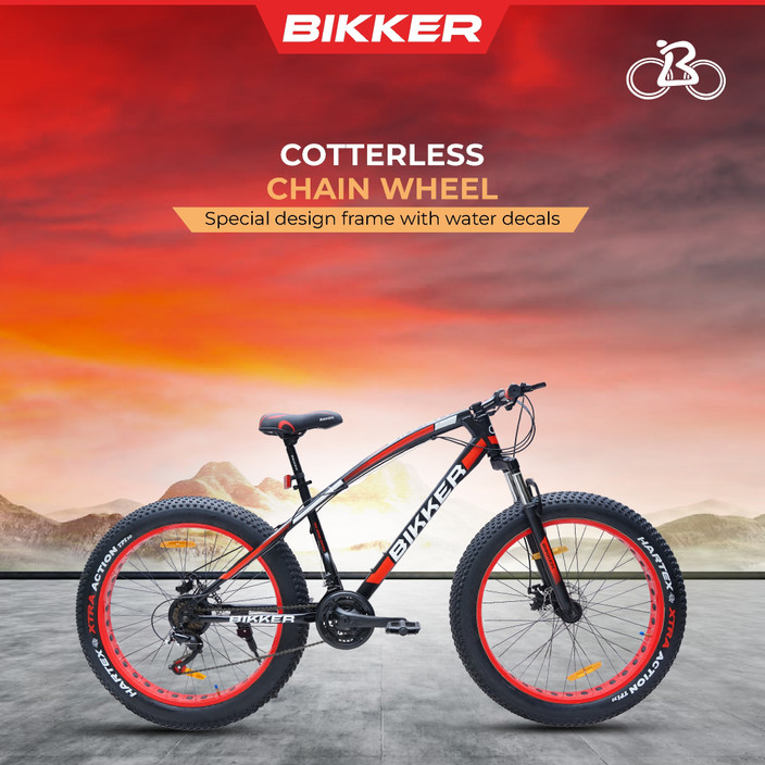 BIKKER for Men with Dual Disc Brake, Front Suspension (-) 26 T