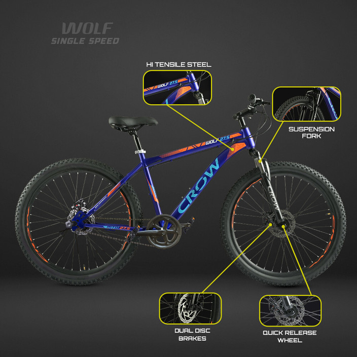 Fortified Single Speed Crow WOLF SINGLE FULLY FITTED NON