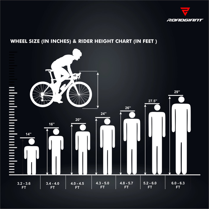 Mtb Mens Bike Wheel Size Guide Mountain Bike Cycle Size Chart For