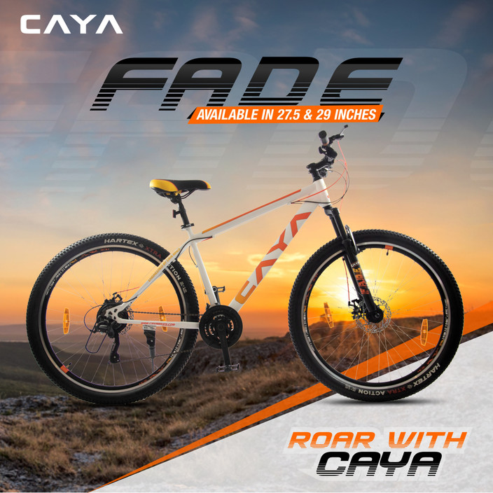 Caya Gear Cycle Caya Inch Steel Split Yellow Orange Adult Cycle