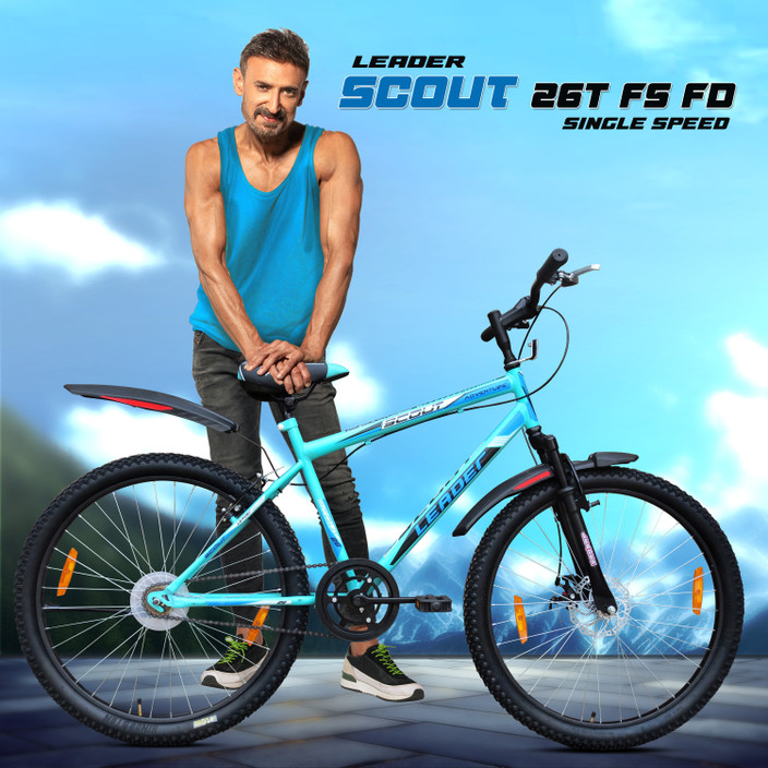 LEADER Scout 26T FRONT SUSPENSION FRONT DISC SEA GREEN_ BLACK for