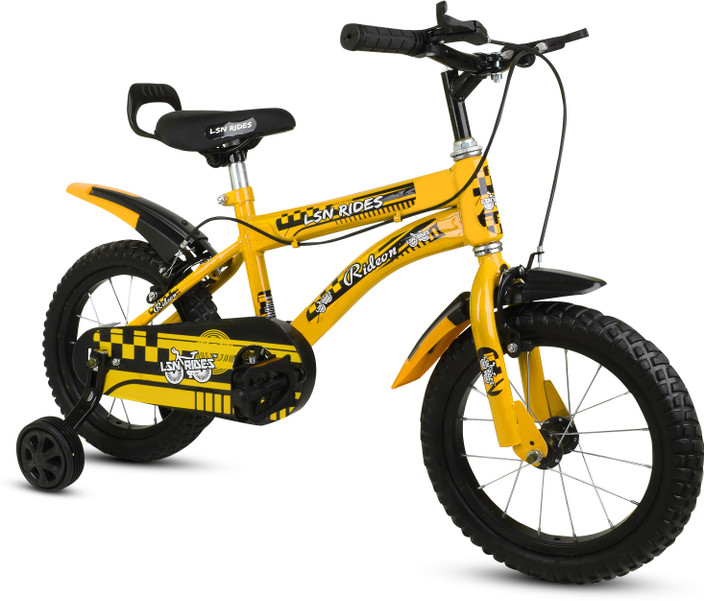 Yellow Pedal Pals Digger Bike Pedal Pals Racer 14 Inch Kids Bike