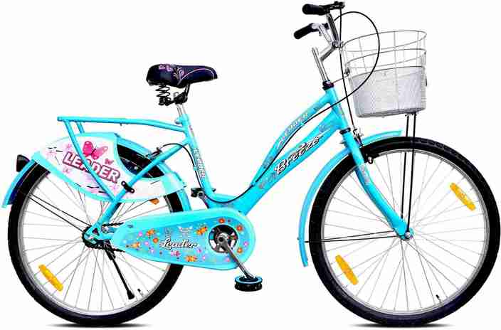 Leader Blue Bike With Basket Ladies Reid Ladies Petite 24-inch