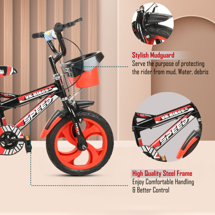 Red Cycle For Kids Kid Portable And Lightweight Easy To Ride