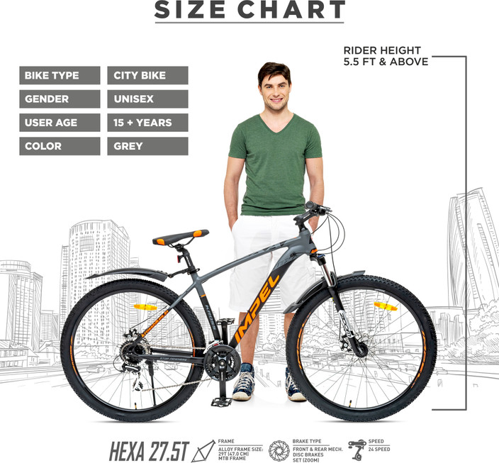 Size Chart 27 Inch Bike Frame Size Kross Hexa Suspension,Dual Disc
