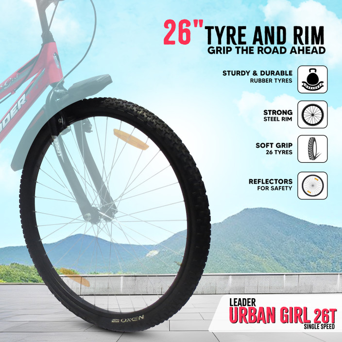 Road Bike Womens City Bike LEADER URBAN GIRL 26T CITY