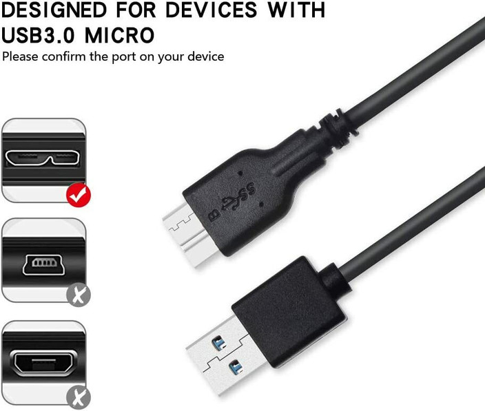 Darahs Micro USB Cable m USB-A to USB Micro-B Cable Compatible with  Nikon D850, D5, D500, D810, D810A