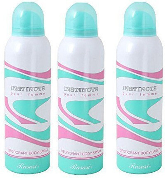 Instinct Body Spray RASASI Instinct Deodorant Spray For Women