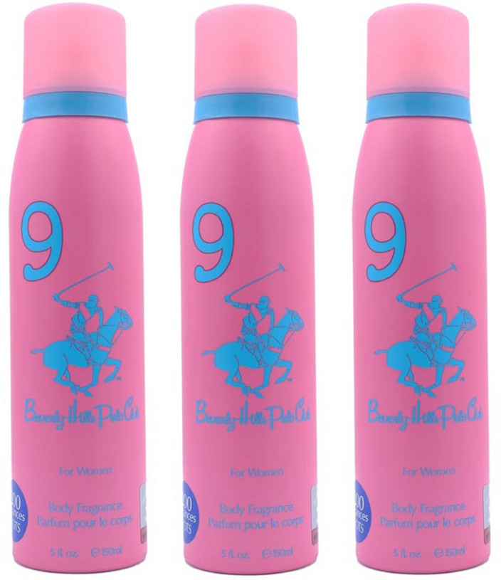 beverly hills Polo Club Sport No Perfume Body Spray Combo Pack of  (150ml each) Perfume Body Spray For Women