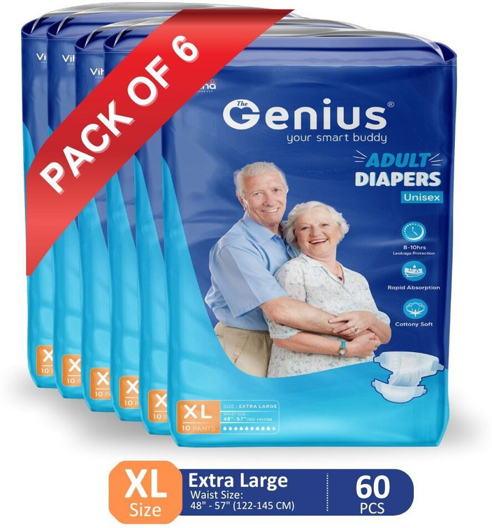 thegenius Tape Style Diaper XL Size (48