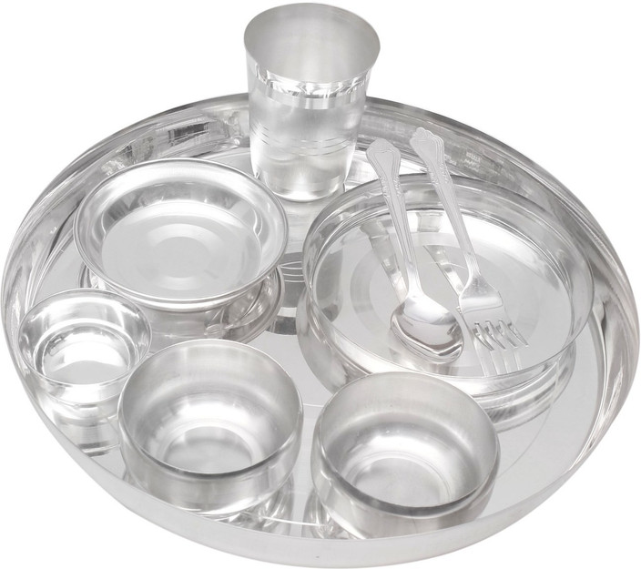 chandi ki thali cost of silver dinner set