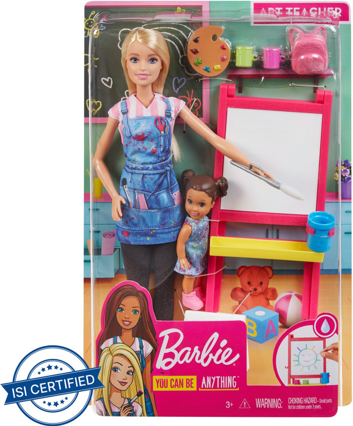 Flipkart Barbie Mattel Shop BARBIE Art Teacher Doll Playset Art
