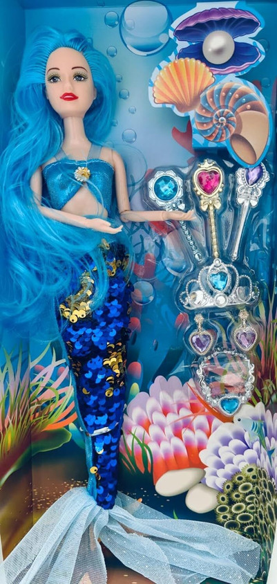 star impex Mermaid Doll for Kids with Magical Accessories for Endless  Adventures Fun
