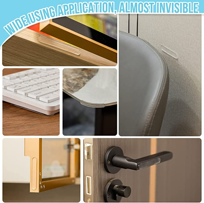 HEXONIQ Cabinet Door Rubber Furniture Bumper Strip,Adhesive