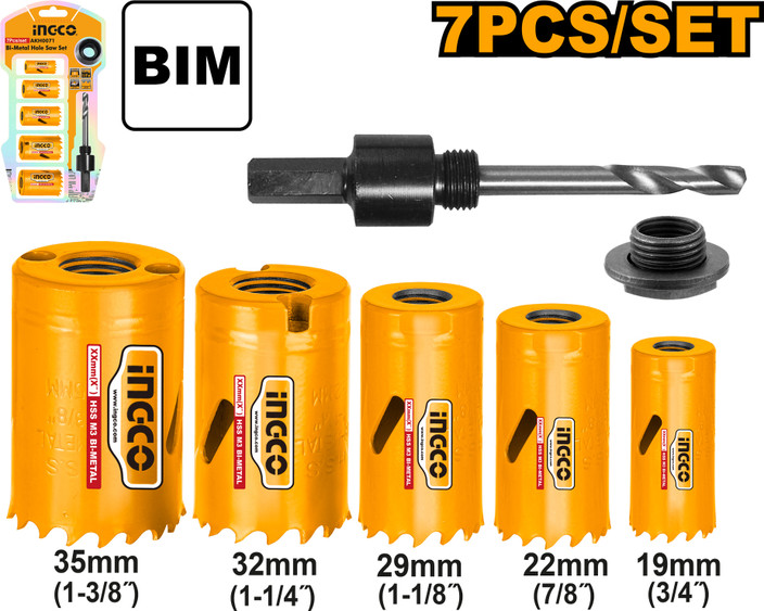 AKH0071 | Bi-metal hole saw set