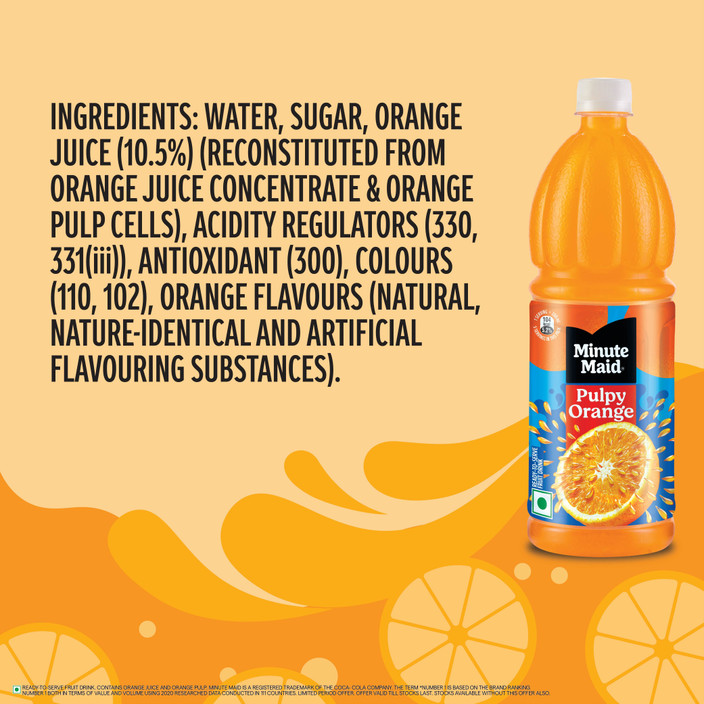 Coca Cola Pulpy Orange Cappy Pulpy Orange Bottle 350ml – Shams