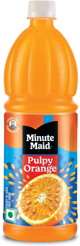 Minute Maid Pulpy Orange Juice, Ready-To-Serve Fruit Drink Price