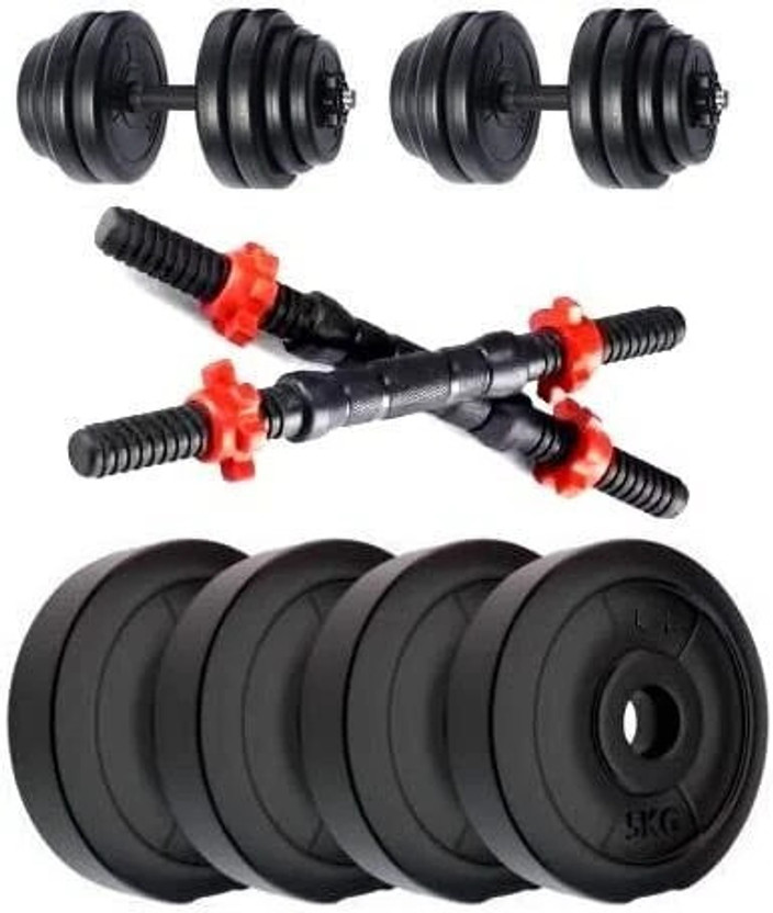AMAN FIT X 4) PVC Dumbbell Set Home Gym KIT Adjustable Dumbbell