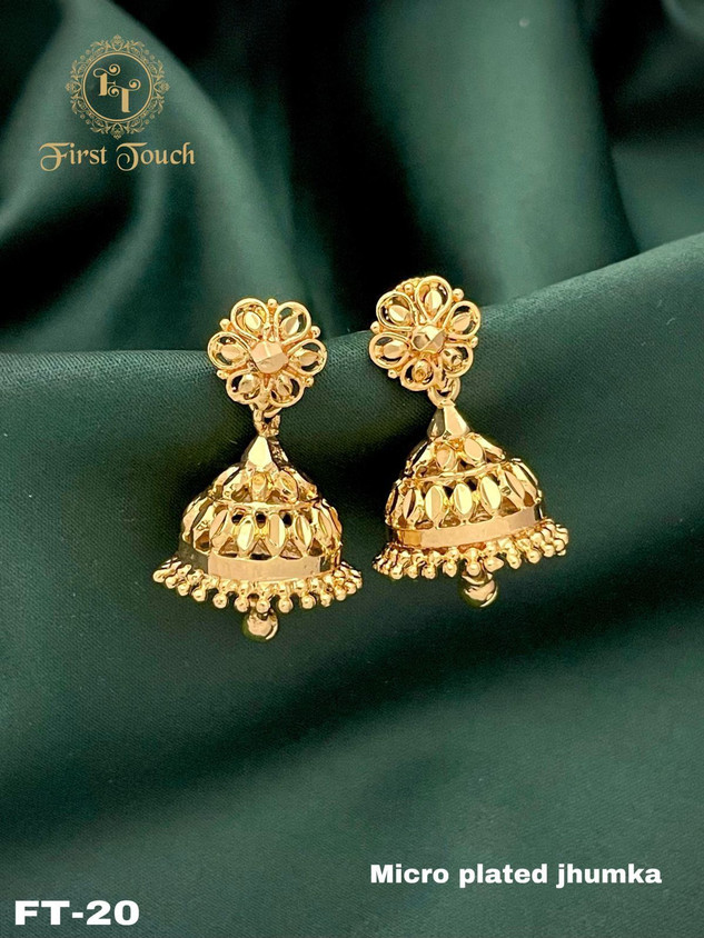 Jewellery Jimikki Kammal Earrings Gold Gold Jimikki Kammal Design