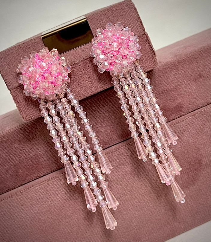 Latkan Fancy Earrings For Party Wear Long Latkan Earrings Elegance