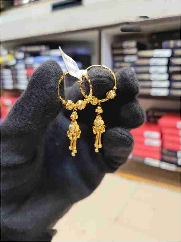 Sui Dhage Sui Dhaga Earring Design In Gold With Price Sui Dhaga