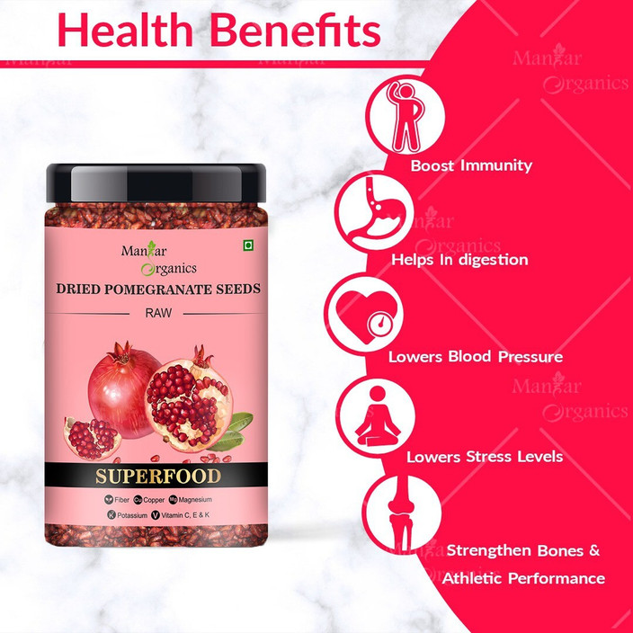 Health Benefits Eating A Whole Pomegranate ManHar Organics Sun