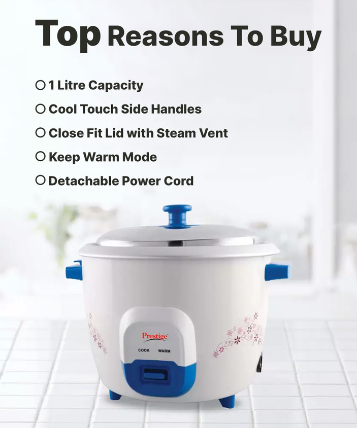 Prestige Atlas Delight Electric Rice Cooker Price in India Buy