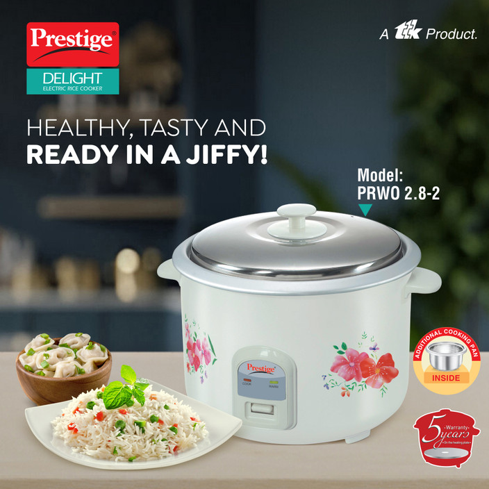 Rice Cooker Prestige Steel Cooker Combo Offer PRESTIGE FLIP-ON TRI - Main Image