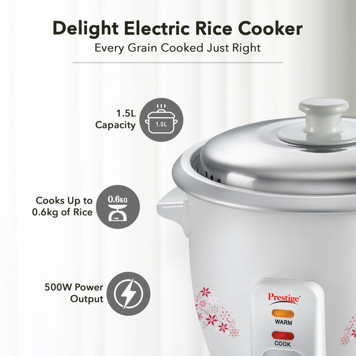 Stainless Steel Prestige Electric Rice Cooker Litres Price - Main Image