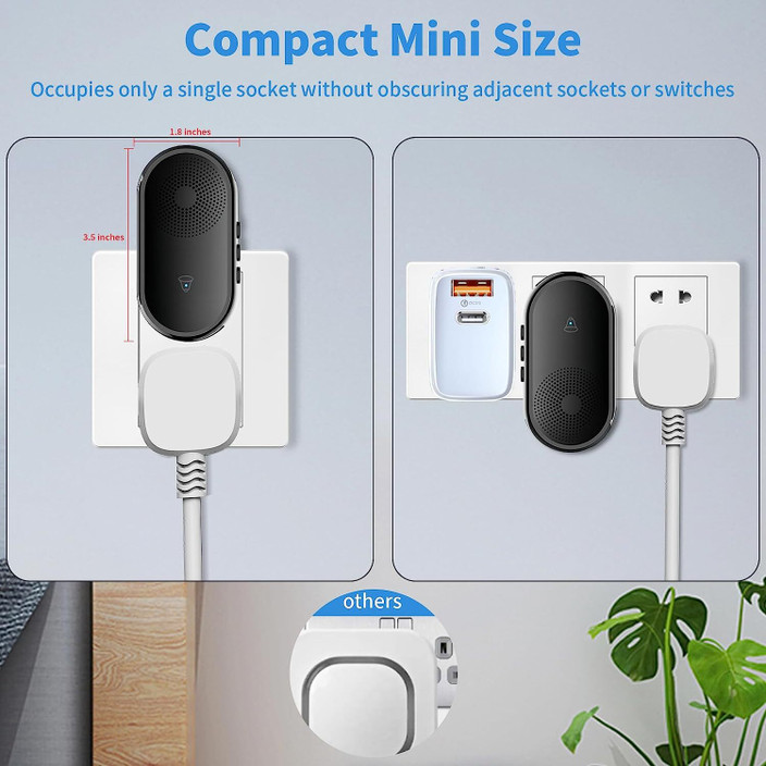 Wireless Doorbell Nest Doorbell Size Protexz Wireless Doorbell