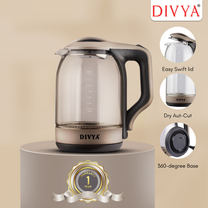 Bl 002 Glass Water Heater Kettle Novena Electric Transparent Glass