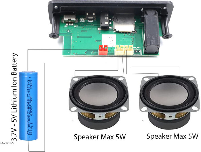 Electrobot DIY Speaker Kit with Bluetooth Board Radio Electronic