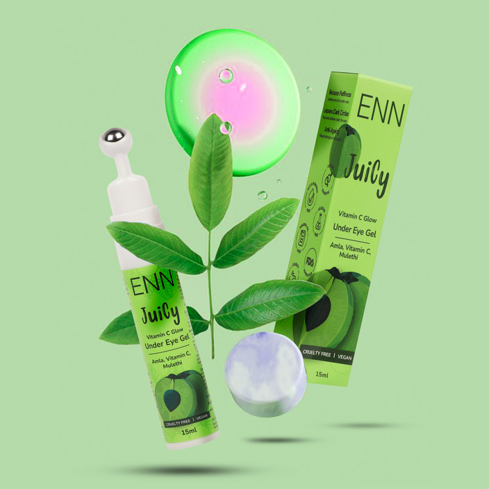 ENN Juicy Under Eye Gel With Vitamin C Mulethi Amla For Protecting Skin  Aging