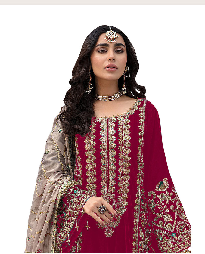 Georgette Salwar Kameez Flipkart Silk Suit Georgette Salwar