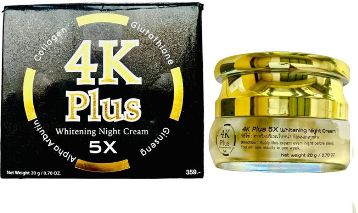 フェイスクリーム 4K Plus Whitening Night Cream 4K Plus Whitening Night Face Cream Price in India - Buy 4K
