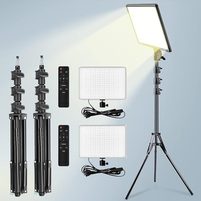 Lighting Kit Best Camera Light For Vlogging FKU [2 SET]LED Panel