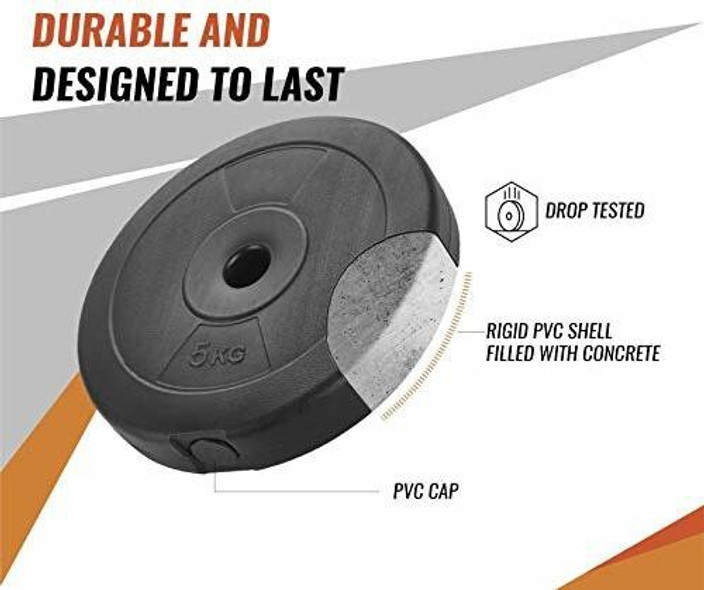 Fitness Gym Pvc Plates FIT FITNESS 20 Kg PVC Weight Plates 5kg X - Main Image