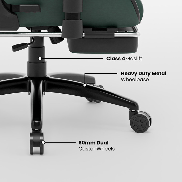 4d Armrest Metal Base Gaming Chair GREEN SOUL Vision Multi