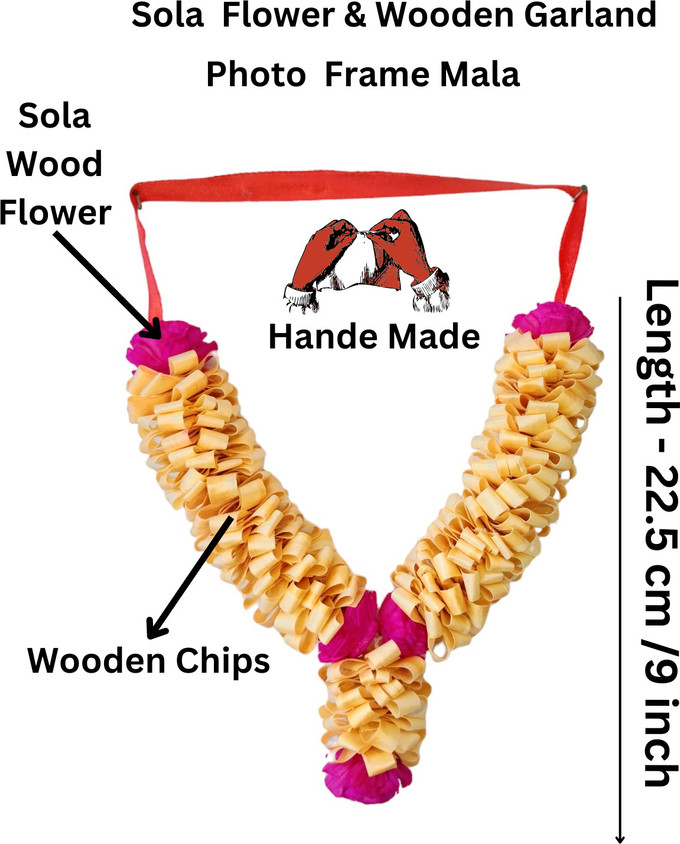 ARADHY Sandalwood Garland for Photo Frame Traditional Mala for God
